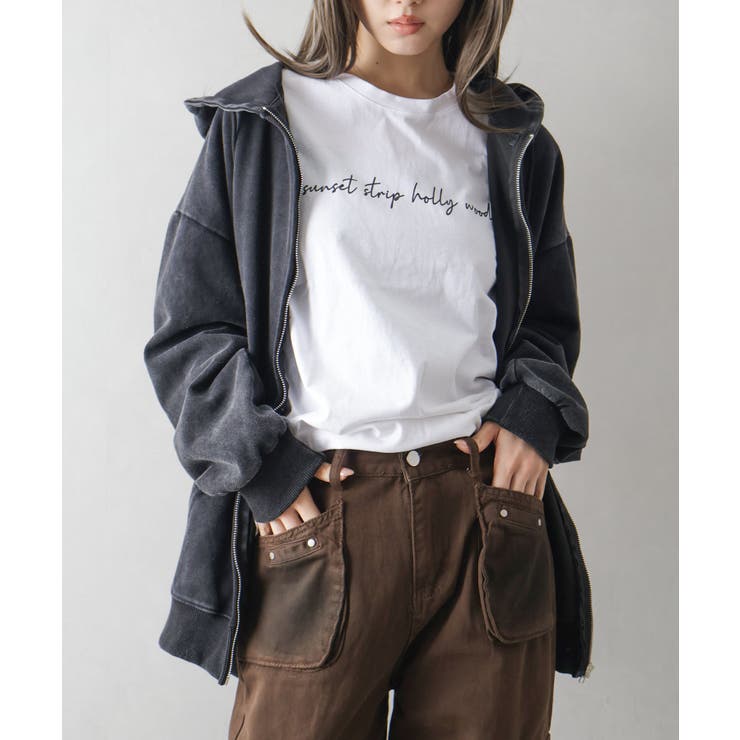 ピグメントジップパーカー | SpRay | 詳細画像2 