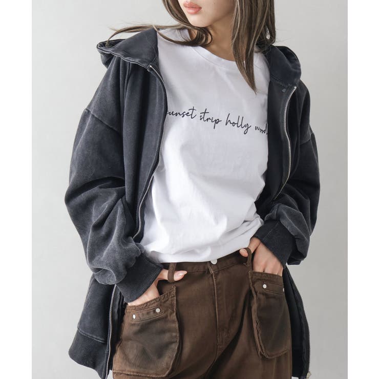 ピグメントジップパーカー | SpRay | 詳細画像4 