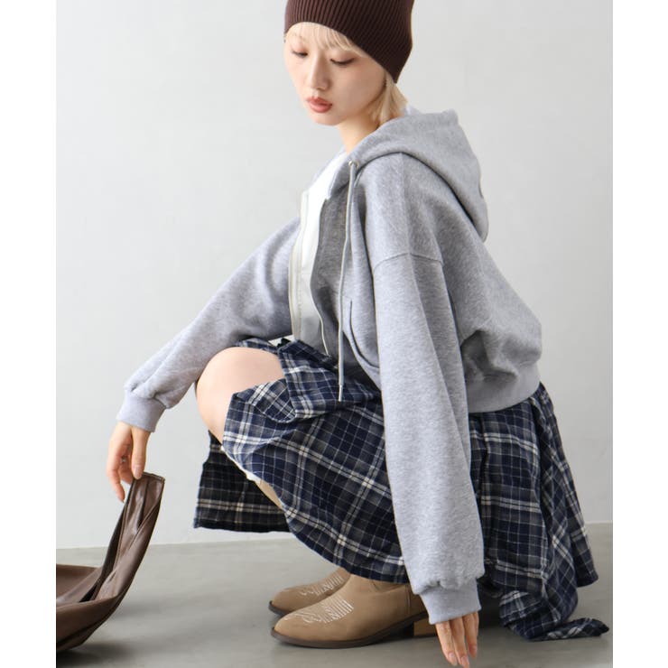 ショートジップパーカー | SpRay | 詳細画像9 