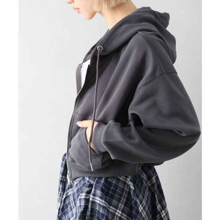 ショートジップパーカー | SpRay | 詳細画像12 