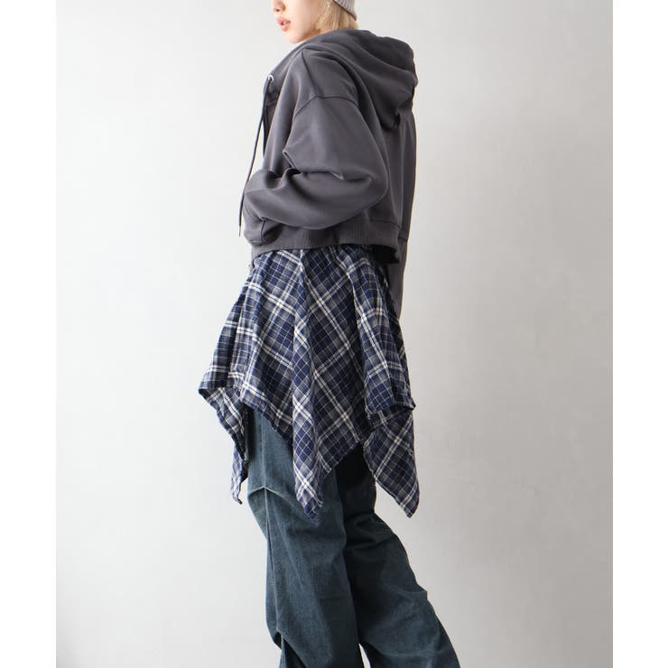 ショートジップパーカー | SpRay | 詳細画像13 