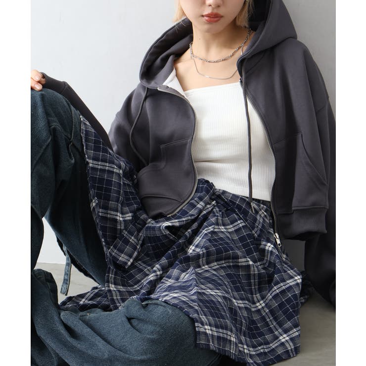 ショートジップパーカー | SpRay | 詳細画像16 