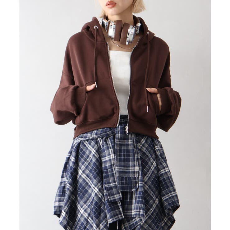 ショートジップパーカー | SpRay | 詳細画像18 