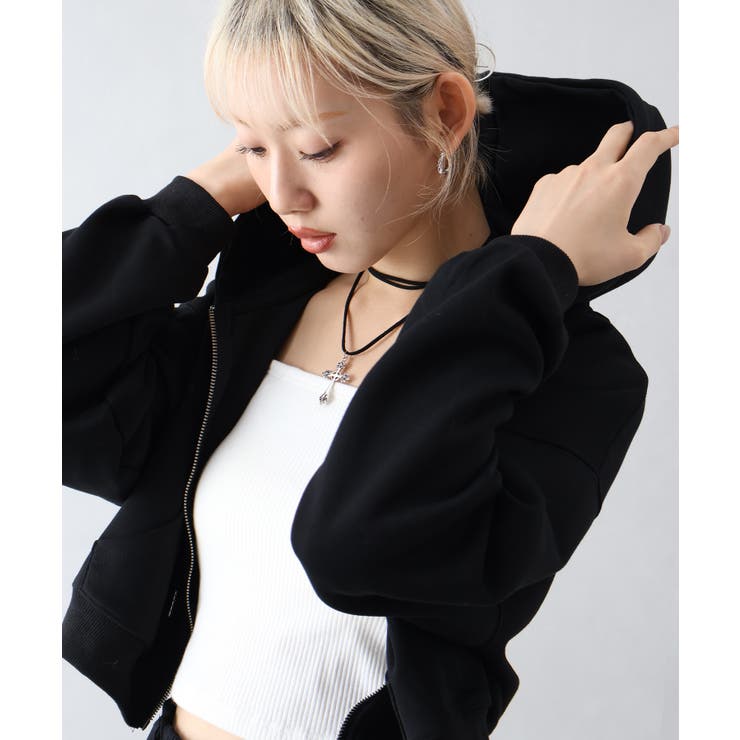 ショートジップパーカー | SpRay | 詳細画像25 