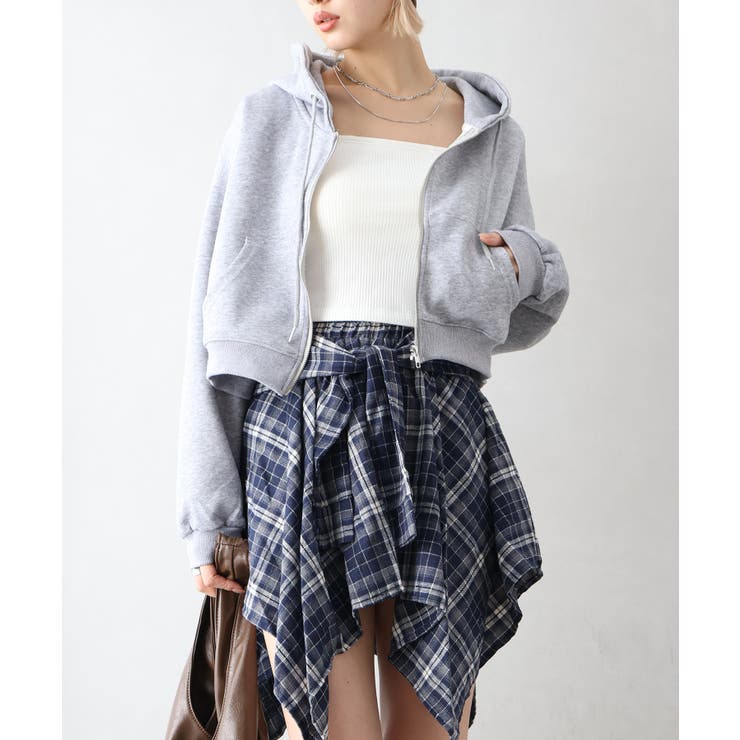 ショートジップパーカー | SpRay | 詳細画像4 