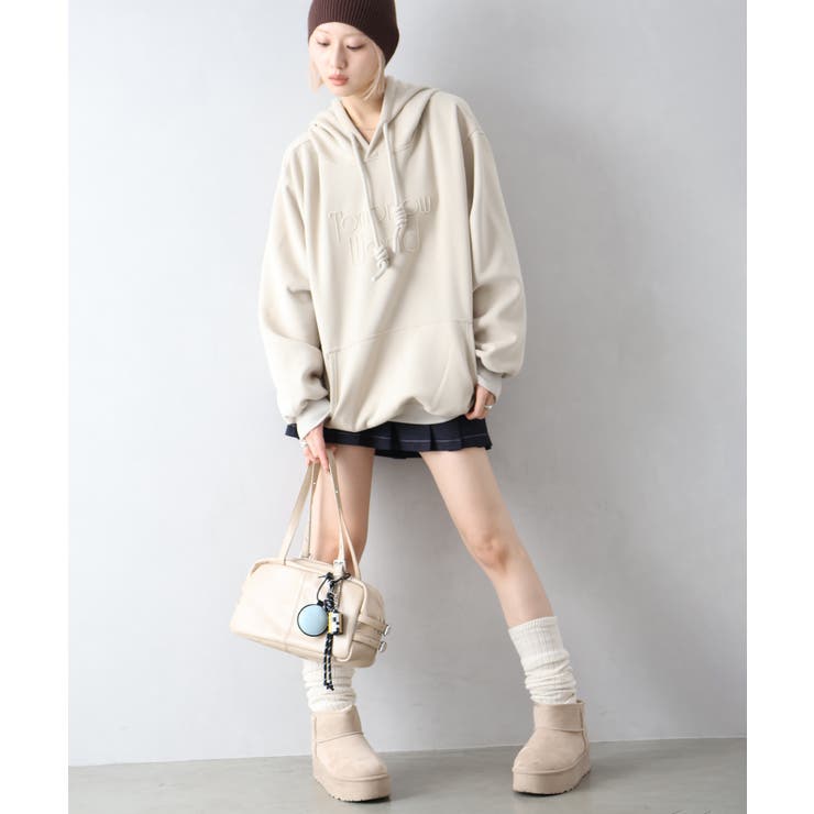 ロゴ刺しゅうビッグパーカー | SpRay | 詳細画像9 