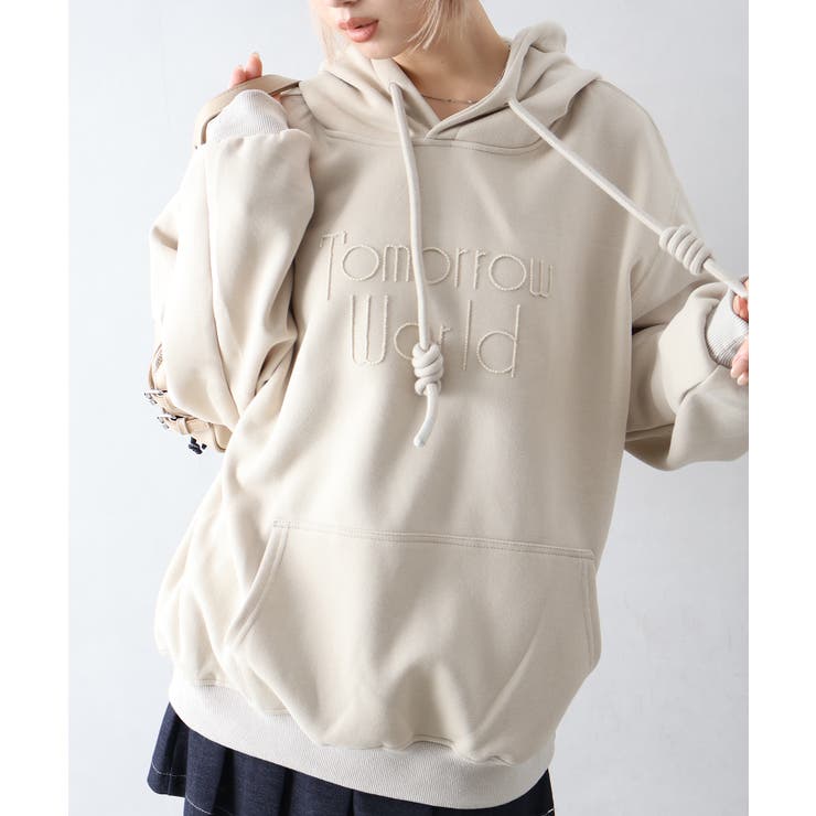 ロゴ刺しゅうビッグパーカー | SpRay | 詳細画像13 