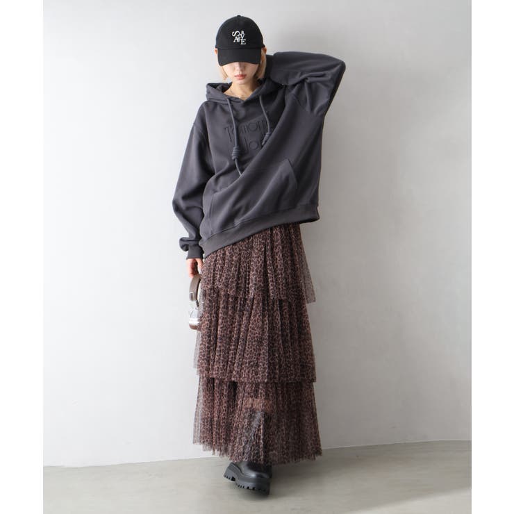 ロゴ刺しゅうビッグパーカー | SpRay | 詳細画像15 