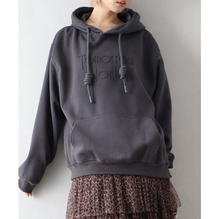 ロゴ刺しゅうビッグパーカー | SpRay | 詳細画像16 