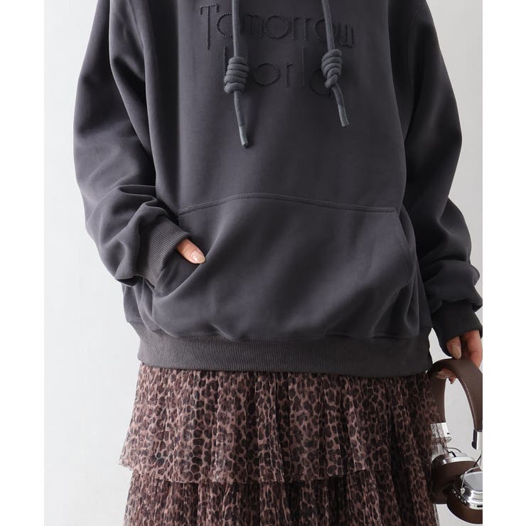 ロゴ刺しゅうビッグパーカー | SpRay | 詳細画像17 