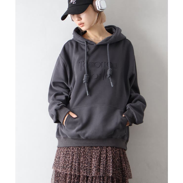 ロゴ刺しゅうビッグパーカー | SpRay | 詳細画像18 