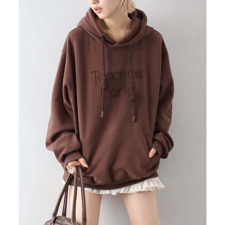 ロゴ刺しゅうビッグパーカー[品番：SPRW0010663]｜SpRay（スプレイ）の