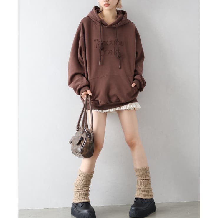 ロゴ刺しゅうビッグパーカー | SpRay | 詳細画像20 