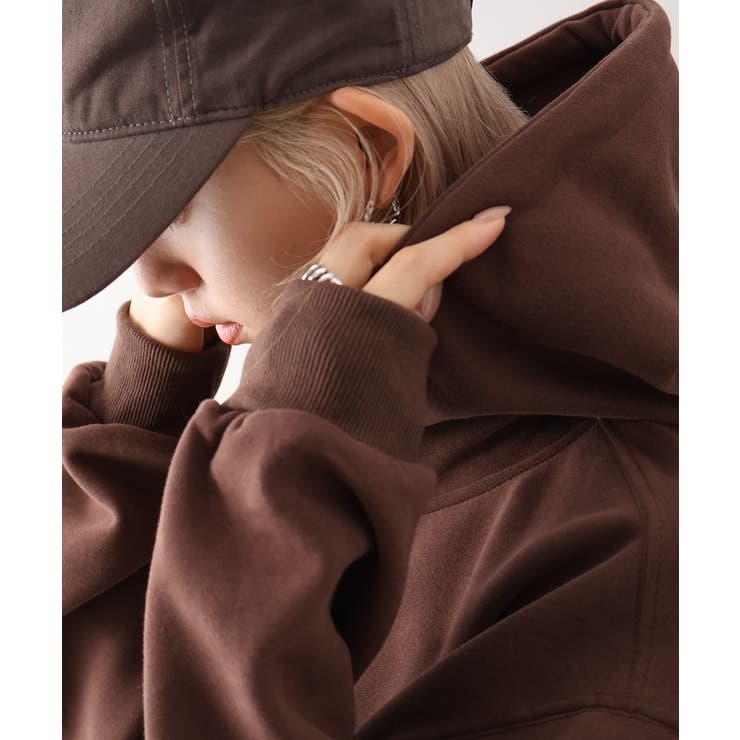 ロゴ刺しゅうビッグパーカー | SpRay | 詳細画像25 