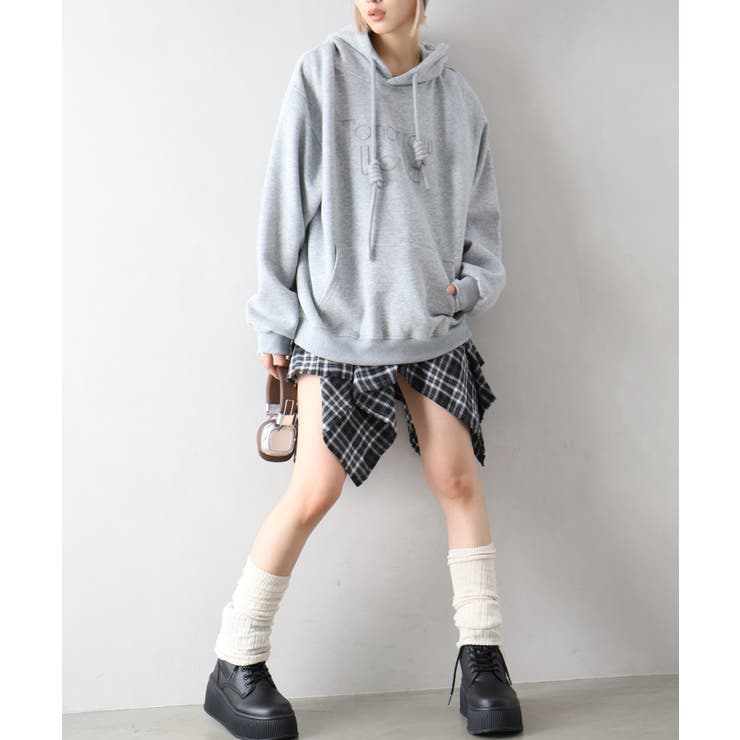 ロゴ刺しゅうビッグパーカー | SpRay | 詳細画像27 