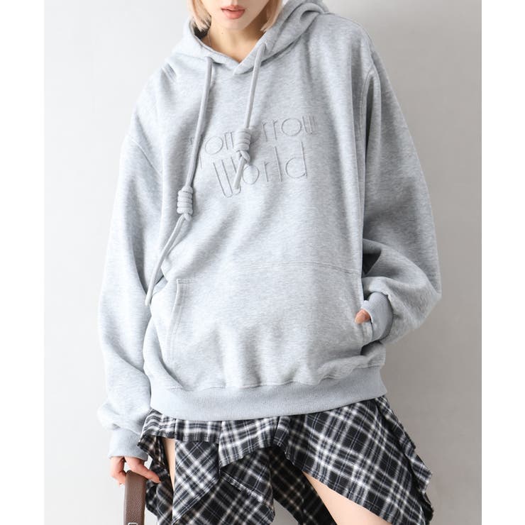 ロゴ刺しゅうビッグパーカー | SpRay | 詳細画像28 