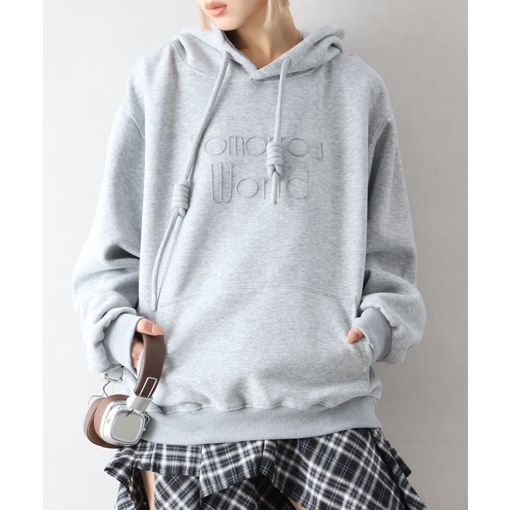 ロゴ刺しゅうビッグパーカー | SpRay | 詳細画像29 