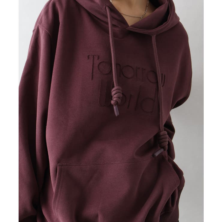 ロゴ刺しゅうビッグパーカー | SpRay | 詳細画像4 