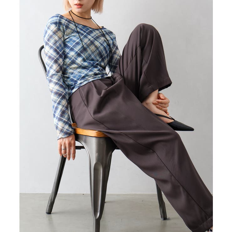 シアー総柄ロンT | SpRay | 詳細画像9 