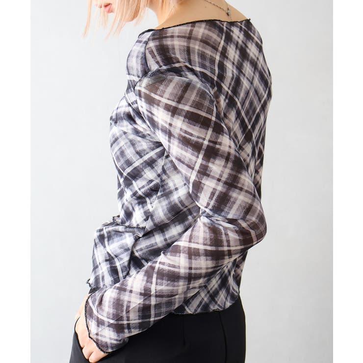 シアー総柄ロンT | SpRay | 詳細画像12 