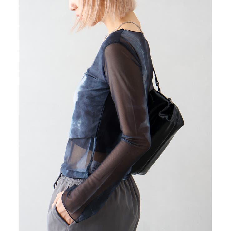 シアー総柄ロンT | SpRay | 詳細画像15 