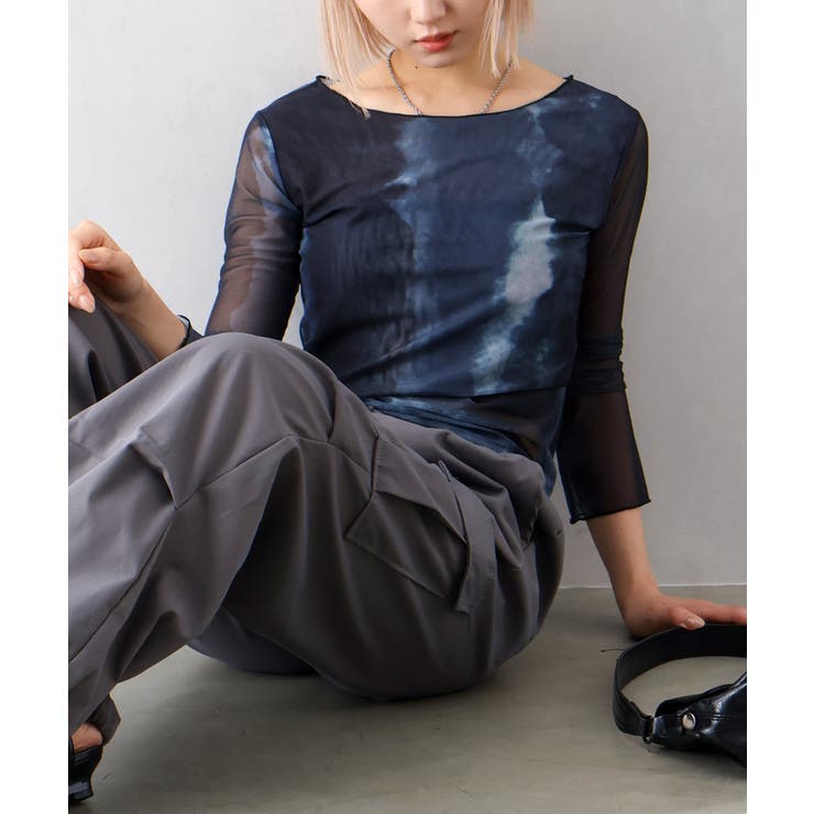 シアー総柄ロンT | SpRay | 詳細画像23 