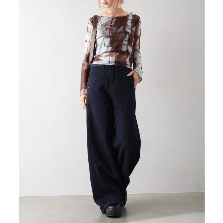 シアー総柄ロンT | SpRay | 詳細画像24 