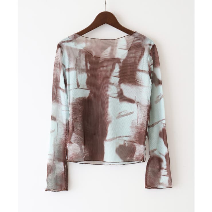 シアー総柄ロンT | SpRay | 詳細画像31 