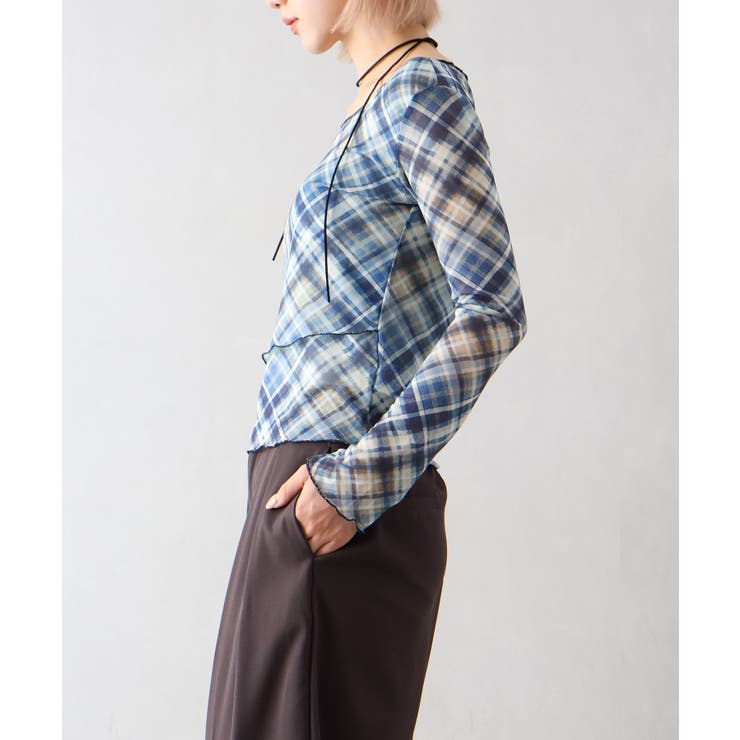 シアー総柄ロンT | SpRay | 詳細画像6 