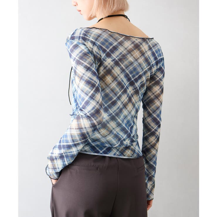 シアー総柄ロンT | SpRay | 詳細画像7 