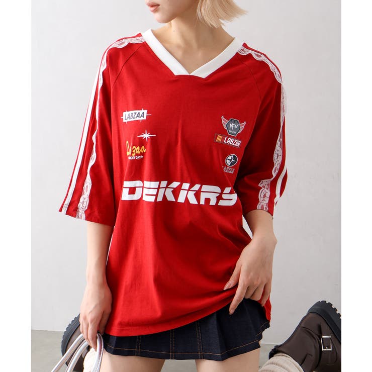 袖レースゲームロンT | SpRay | 詳細画像20 