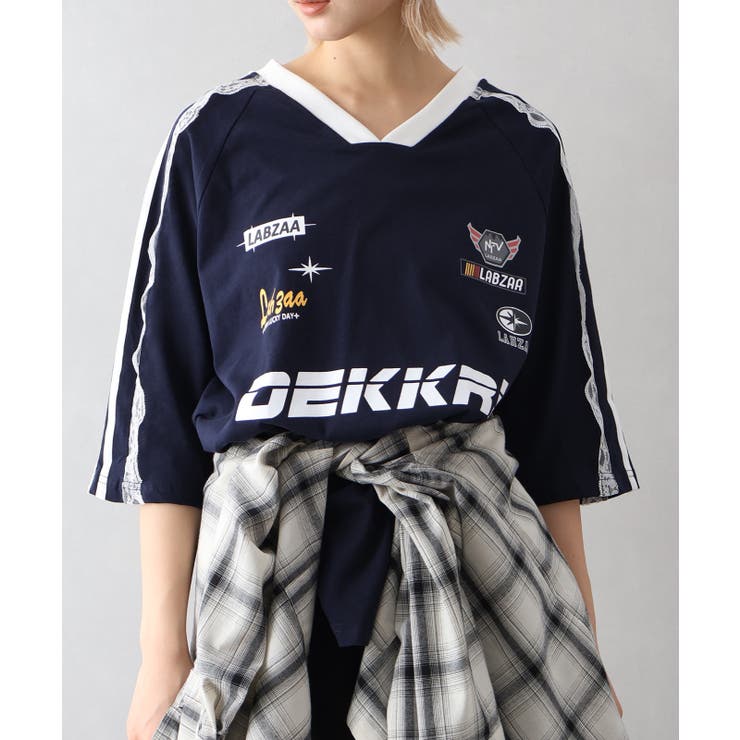 袖レースゲームロンT | SpRay | 詳細画像4 