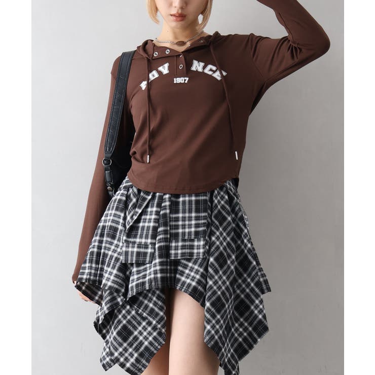 ロゴプリントパーカーT | SpRay | 詳細画像2 