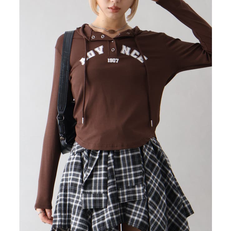 ロゴプリントパーカーT | SpRay | 詳細画像3 