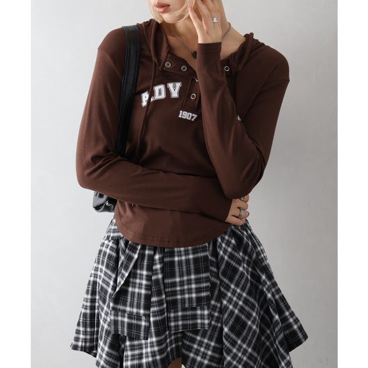 ロゴプリントパーカーT | SpRay | 詳細画像4 