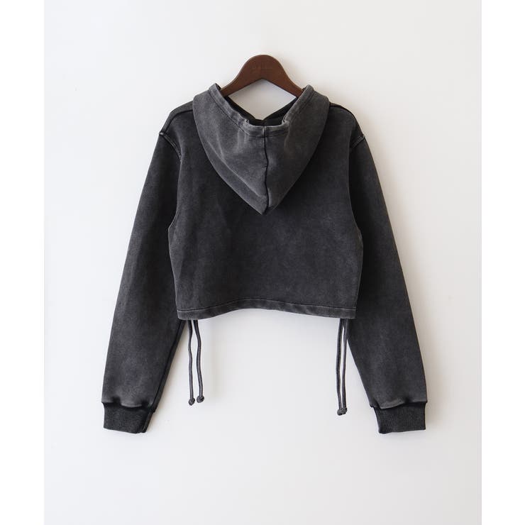 ロゴ貼付けクロップドパーカー | SpRay | 詳細画像15 