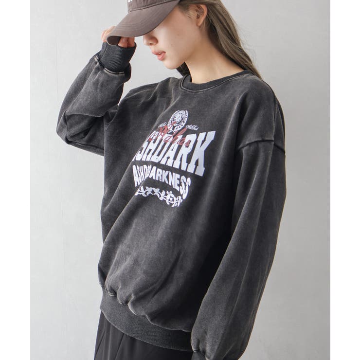 裏起毛ピグメントプリントスウェット | SpRay | 詳細画像9 