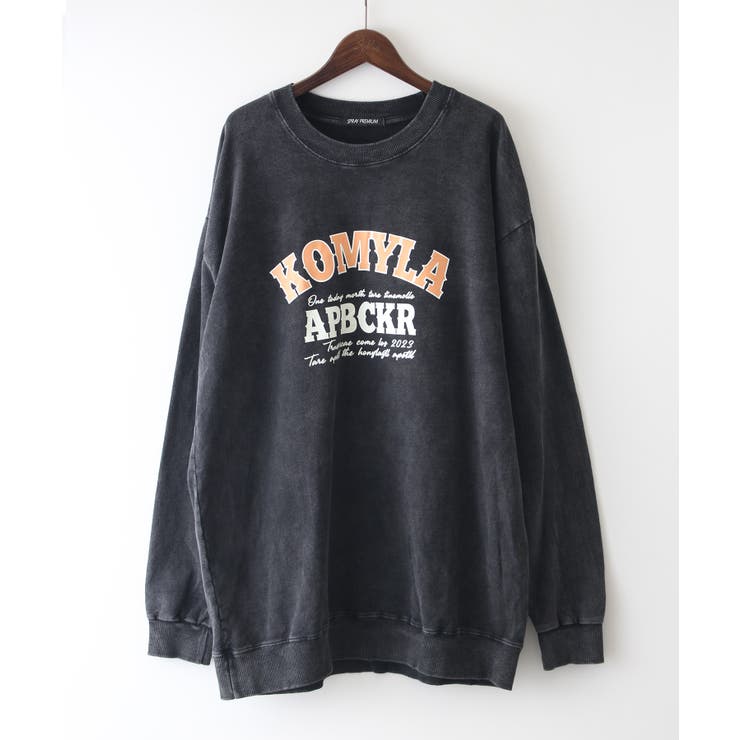 裏起毛ピグメントプリントスウェット | SpRay | 詳細画像11 