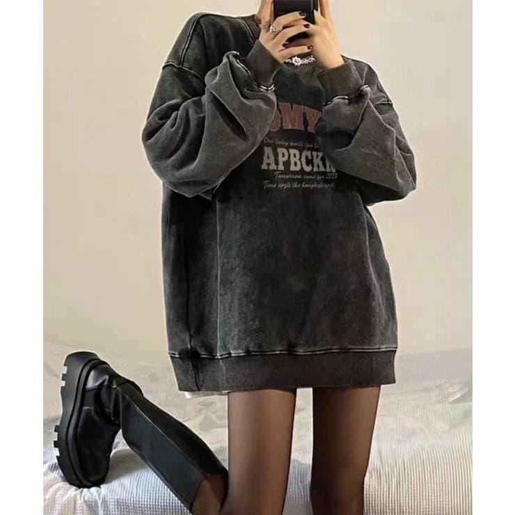 C | 裏起毛ピグメントプリントスウェット | SpRay