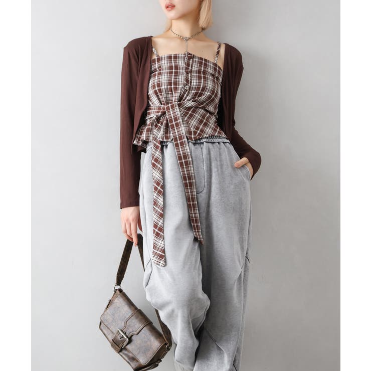 チェックリボン×カーディガンアンサンブル | SpRay | 詳細画像12 