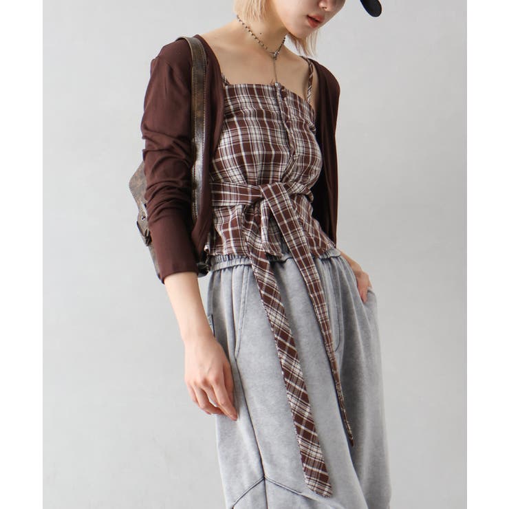 チェックリボン×カーディガンアンサンブル | SpRay | 詳細画像13 