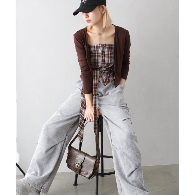 チェックリボン×カーディガンアンサンブル | SpRay | 詳細画像16 