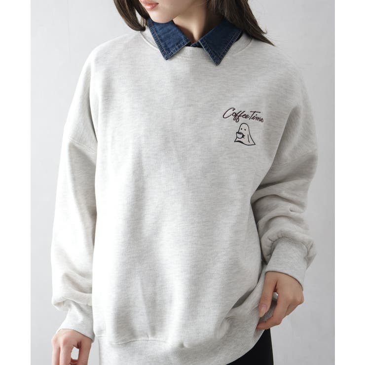 裏起毛カフェおばけスウェット | SpRay | 詳細画像17 