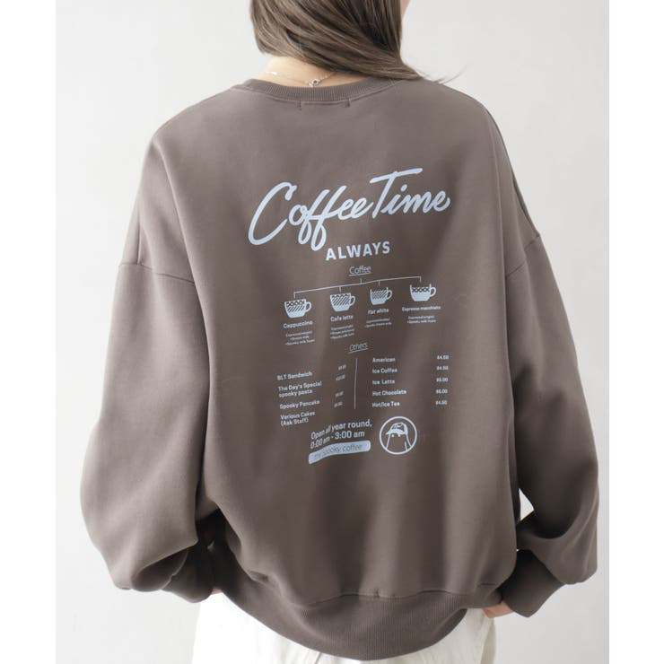 カーキ | 裏起毛カフェおばけスウェット | SpRay