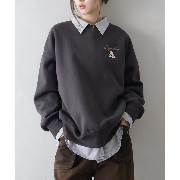 裏起毛カフェおばけスウェット | SpRay | 詳細画像19 