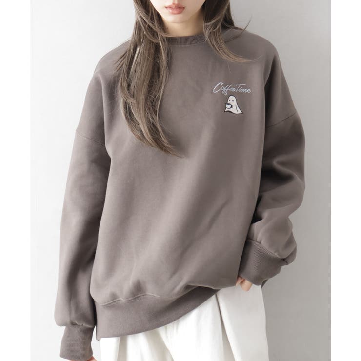 裏起毛カフェおばけスウェット | SpRay | 詳細画像4 