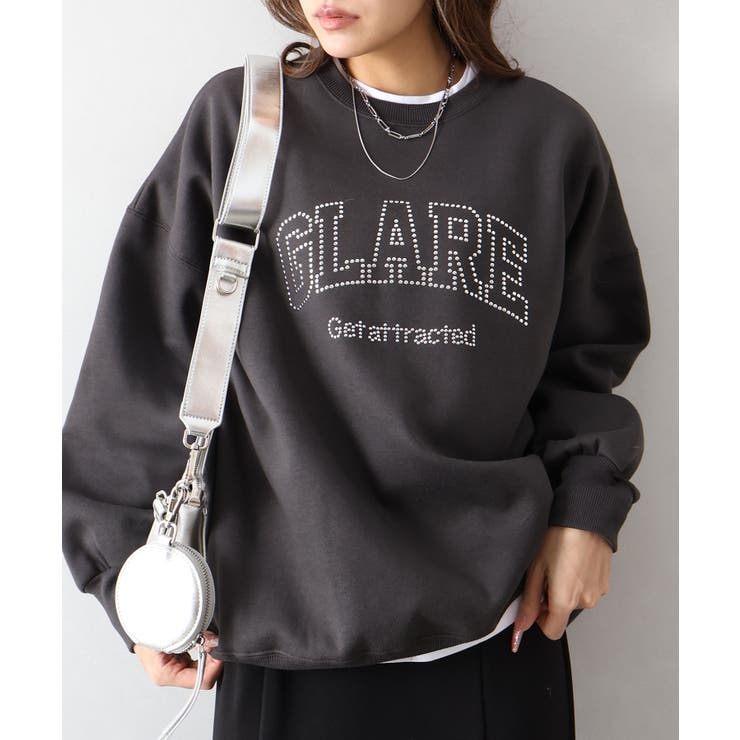 裏起毛スタッズロゴスウェット | SpRay | 詳細画像9 