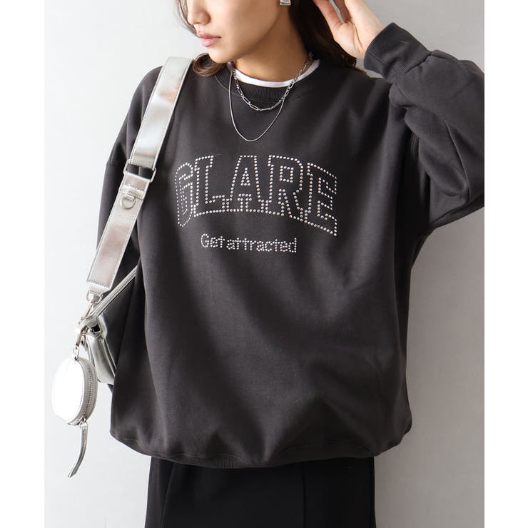 裏起毛スタッズロゴスウェット | SpRay | 詳細画像11 