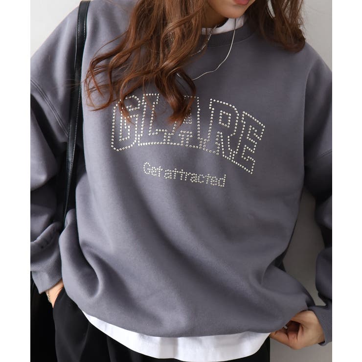 裏起毛スタッズロゴスウェット | SpRay | 詳細画像14 