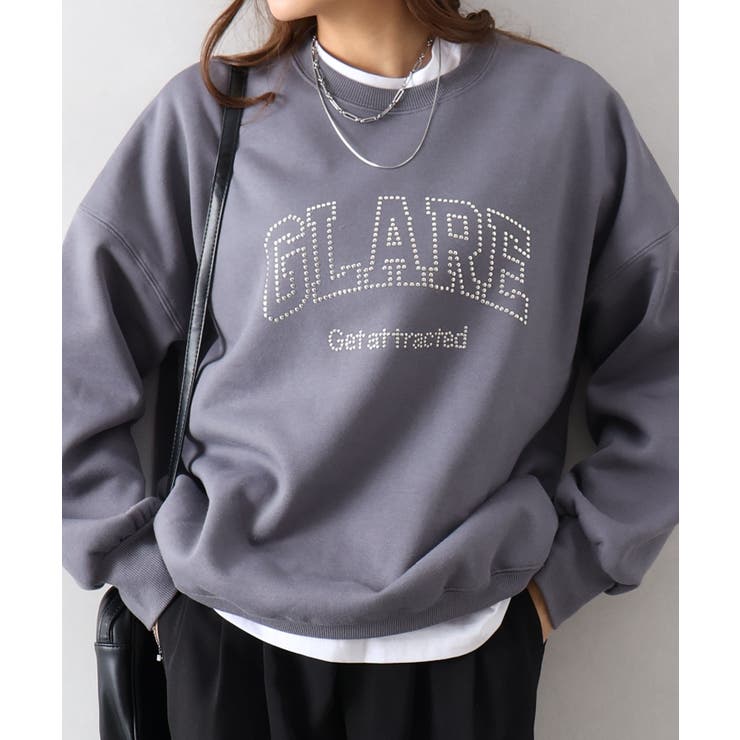 裏起毛スタッズロゴスウェット | SpRay | 詳細画像18 